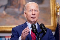 US President Joe Biden speaks about student protests at US universities, amid the ongoing conflict between Israel and Hamas, during brief remarks in the Roosevelt Room at the White House in Washington, US, May 2, 2024. (Reuters)